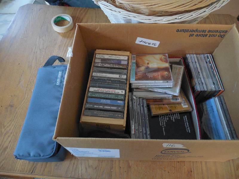 lot 116 image: MUSIC TAPES AND CD LOT