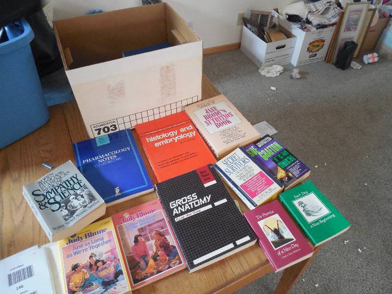 lot 144 image: (3) BOXES OF BOOKS