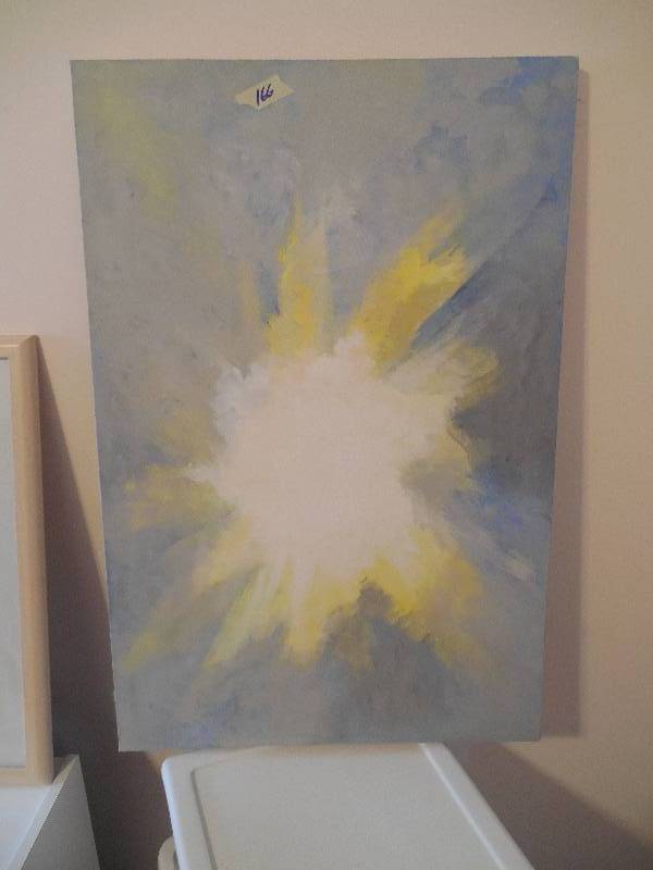 lot 166 image: CANVAS PAINTING