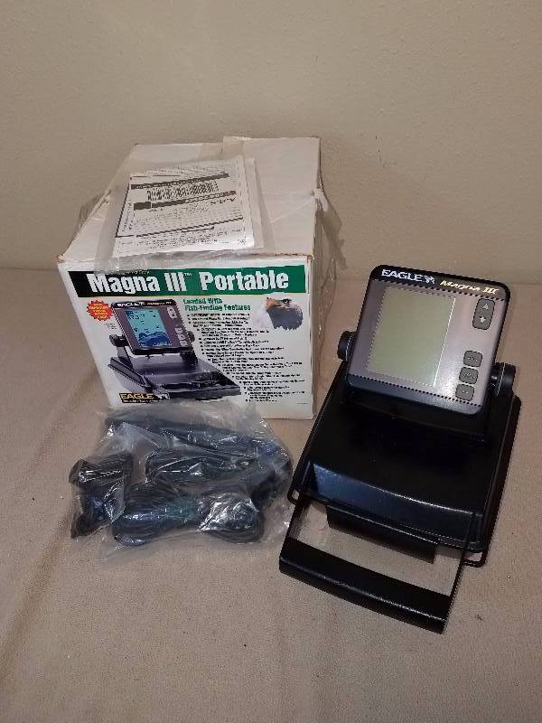 Eagle Magna 3 Portable Fish Finder Vintage Toys Signs Tools Glass Sporting And Furniture December Consignment Auction 1 K Bid