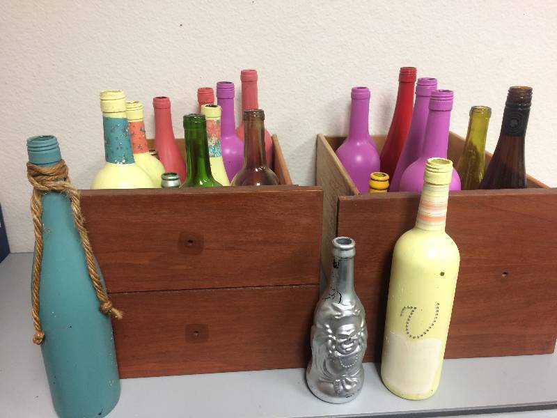 Crafters Painted Bottles and More
