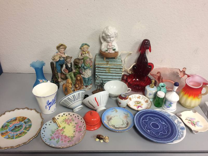 Assorted Collectible Glass and Figurines
