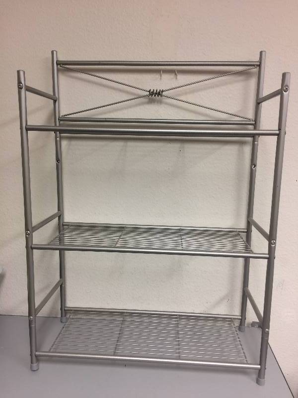 Metal Chairs and Storage Rack