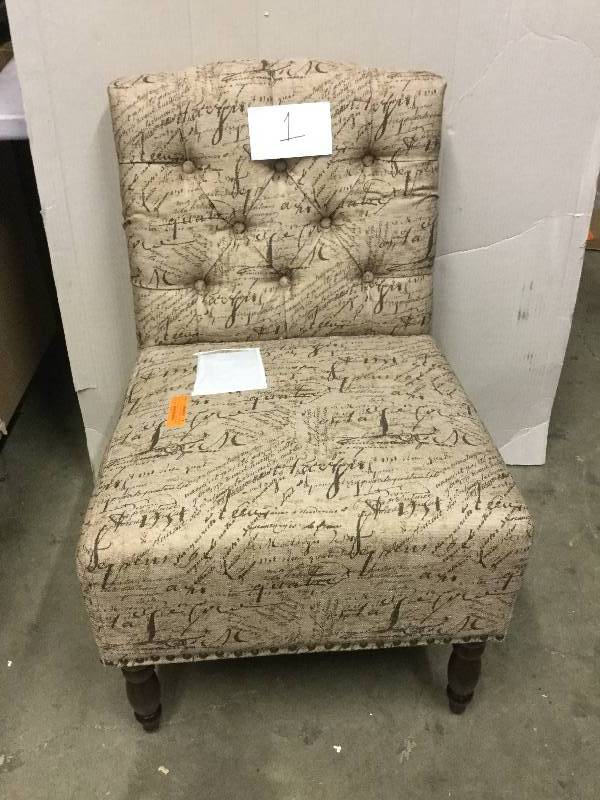 lot 1 image: Madison Park Serena Accent Chair