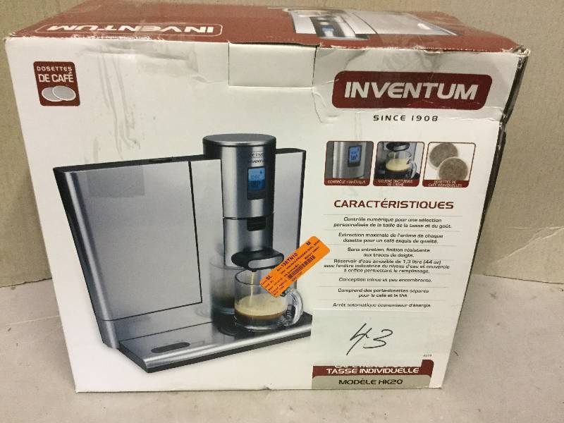 lot 43 image: Inventum Programmable Single Serve Coffee Maker
