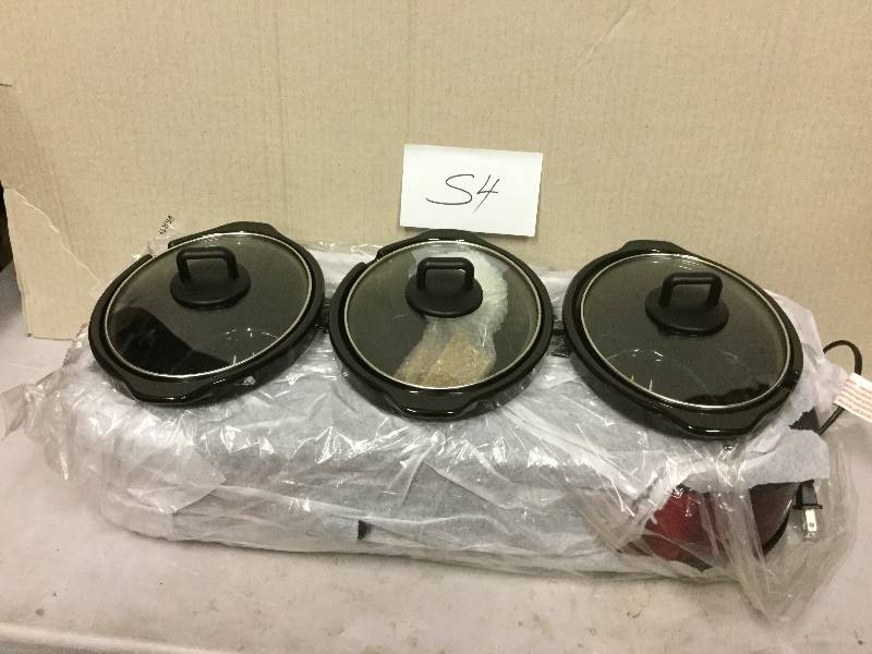 lot 54 image: Bele Triple Slow Cooker And Server