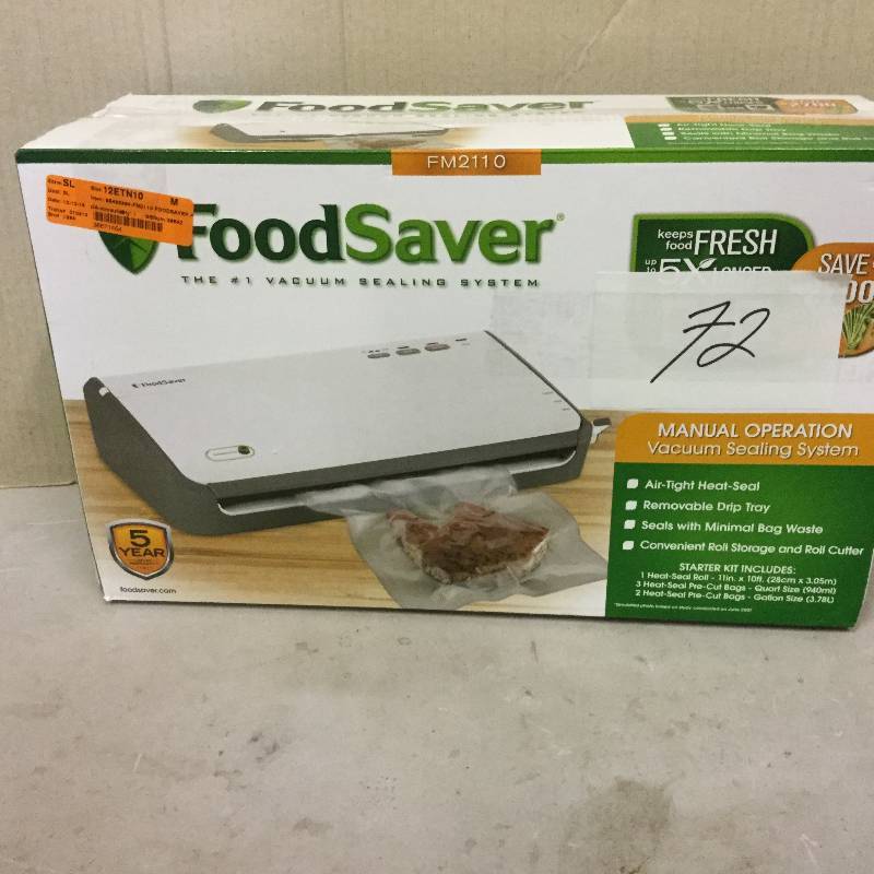 lot 72 image: FoodSaver FM2110