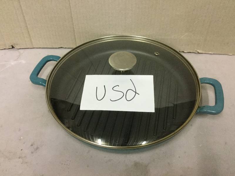 lot 84 image: Food Network Enamel Cast Iron Grill