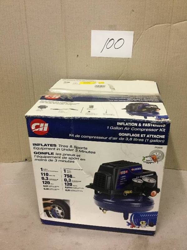 lot 100 image: CH Inflation 1 Gal Air Compressor