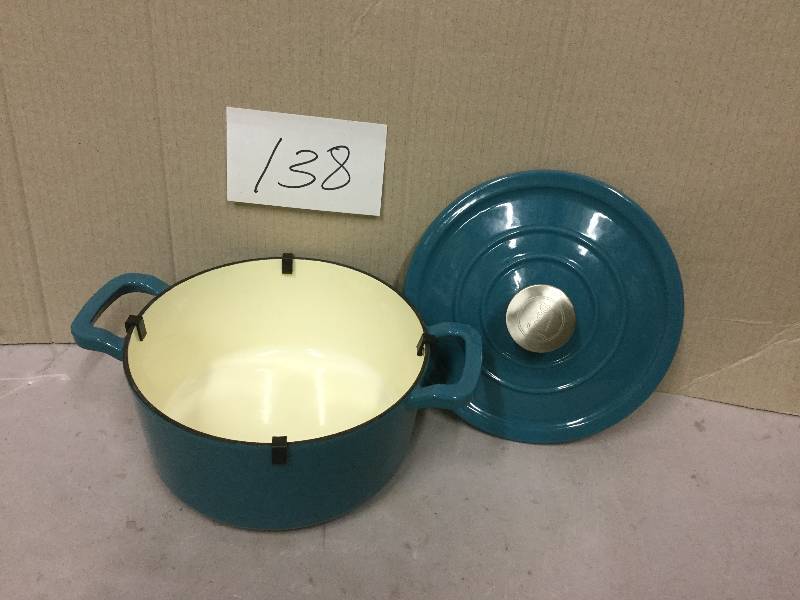 lot 138 image: Food Network Enameled Cast Iron Dutch Oven 3.5 QT
