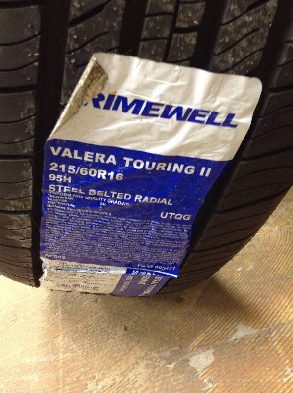 lot 141 image: Set of 3 Primewell Valera Touring II 21560R16  Never used