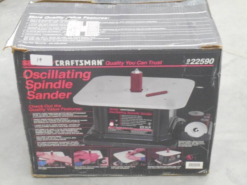 lot 19 image: Craftsman 12HP Oscillating Spinde ...