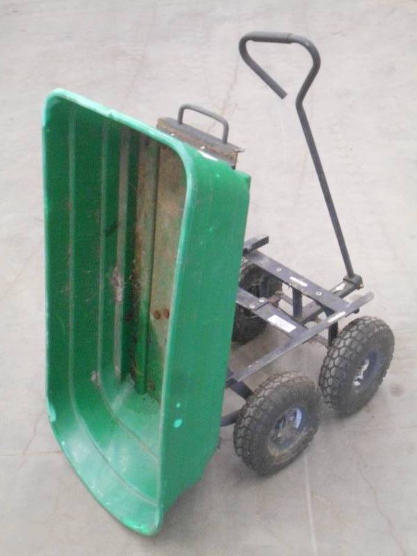 lot 63 image: Dumping Garden Wagon With Pneumatic...