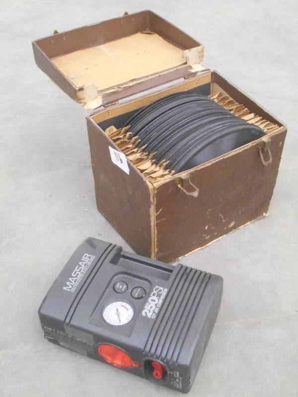 lot 116 image: (1) 12Volt Air Compressor & (1) Pac...