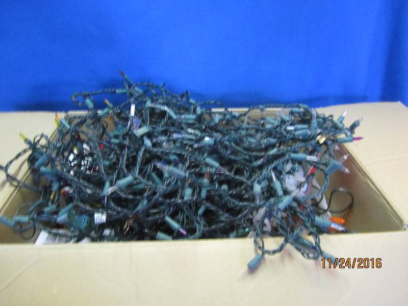 Box of christmas lights...