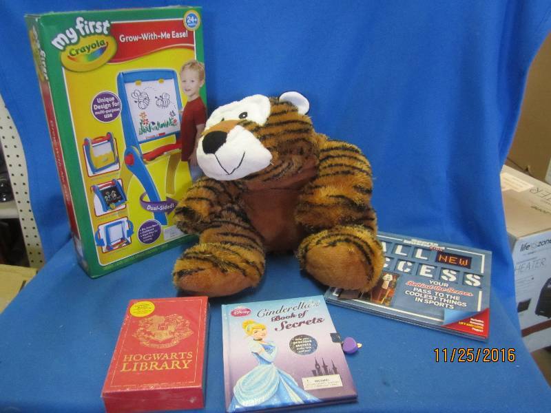 Lot of books, new kids easel and a...