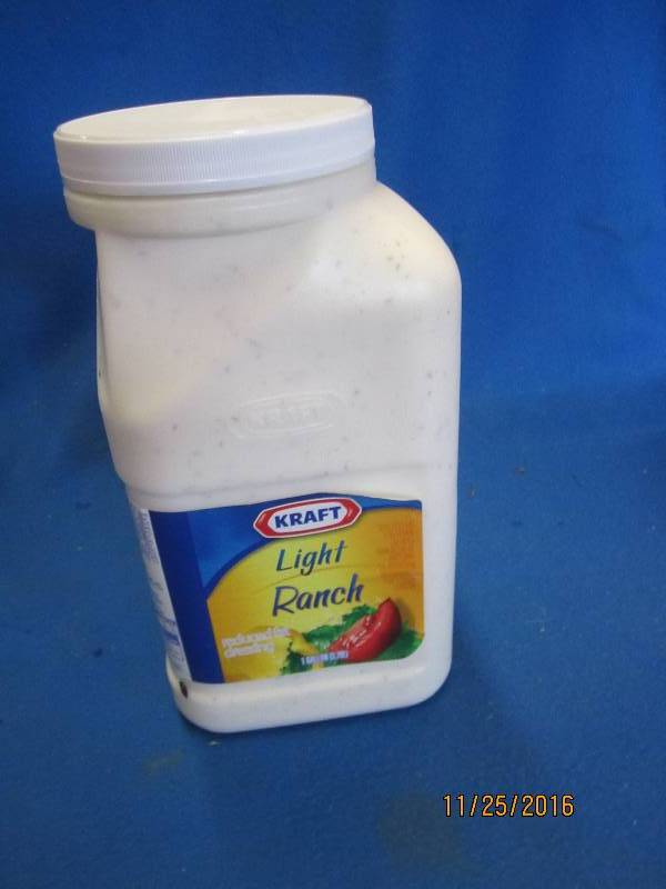 Gallon of Kraft lite ranch dressing...