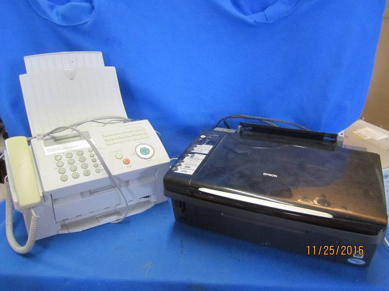 Epsom printer and Sharp fax machine...