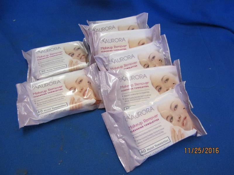 Lot of makeup remover wipes...
