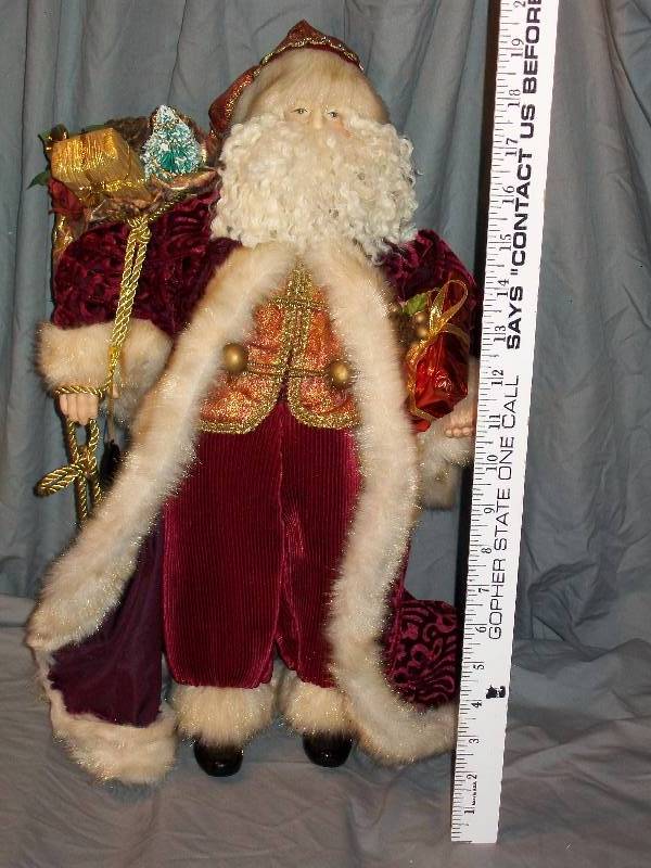 lot 1 image: 18 Tall Authentic Collectible Edition Brinns 1998 Father ChristmasSanta Claus