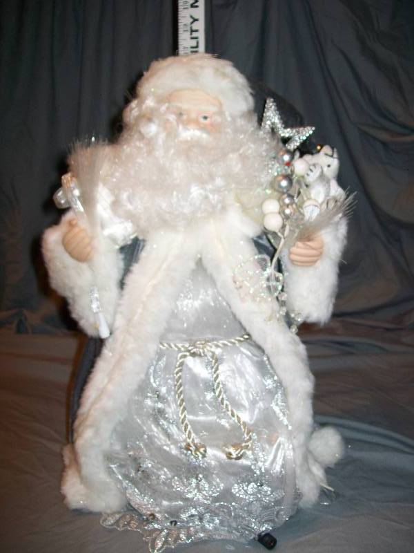 lot 22 image: 16 Tall Exquisite Father ChristmasSanta Claus Tree Topper. Creative Design LTD