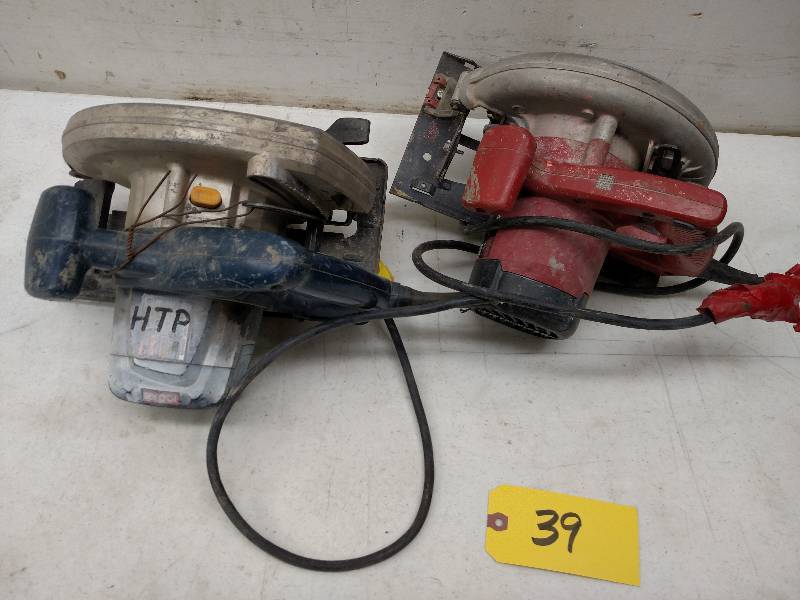 lot 39 image: (2) Circular Saws, Works...