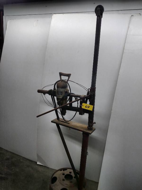 lot 64 image: Home Built Drill Press, Black & Dec...
