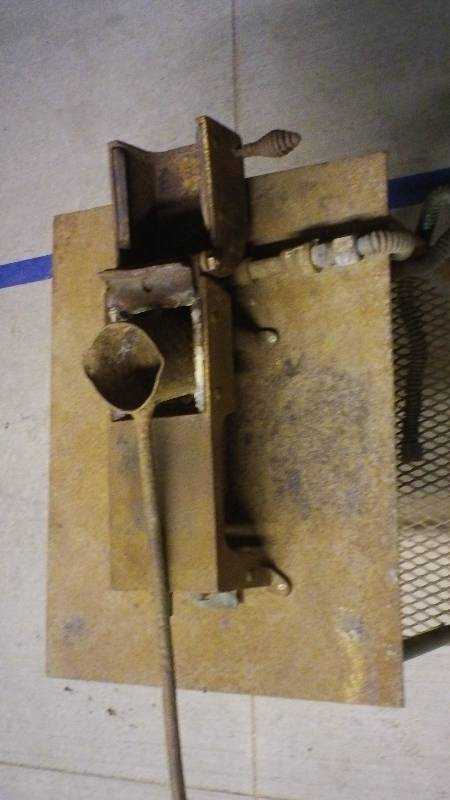 Antique lead forge