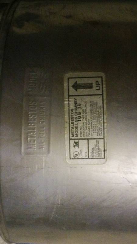 10  insulated all fuel chimney pipe