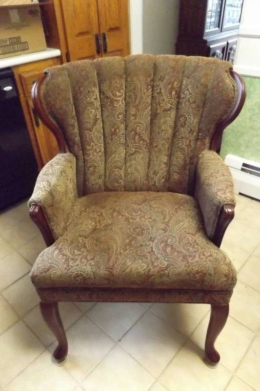 lot 237 image: Winged back arm chair