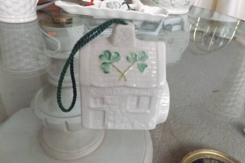 lot 486 image: Belleek china old mill bell