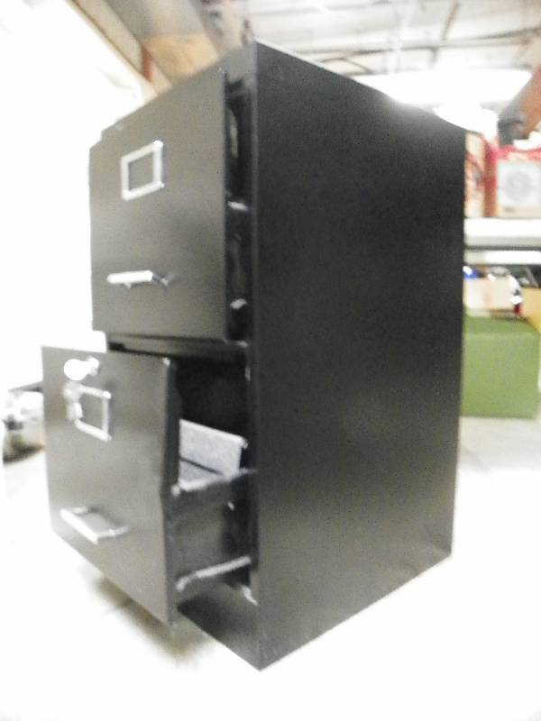 2 drawer metal filing cabinet