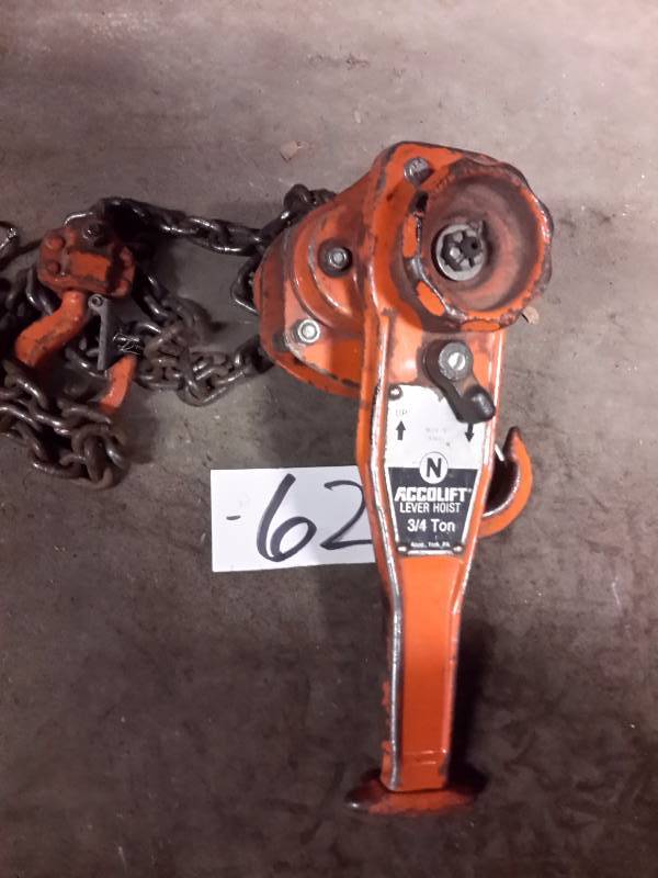 lot 62 image: ACCOLIFT, 34 Ton Chain Hoist