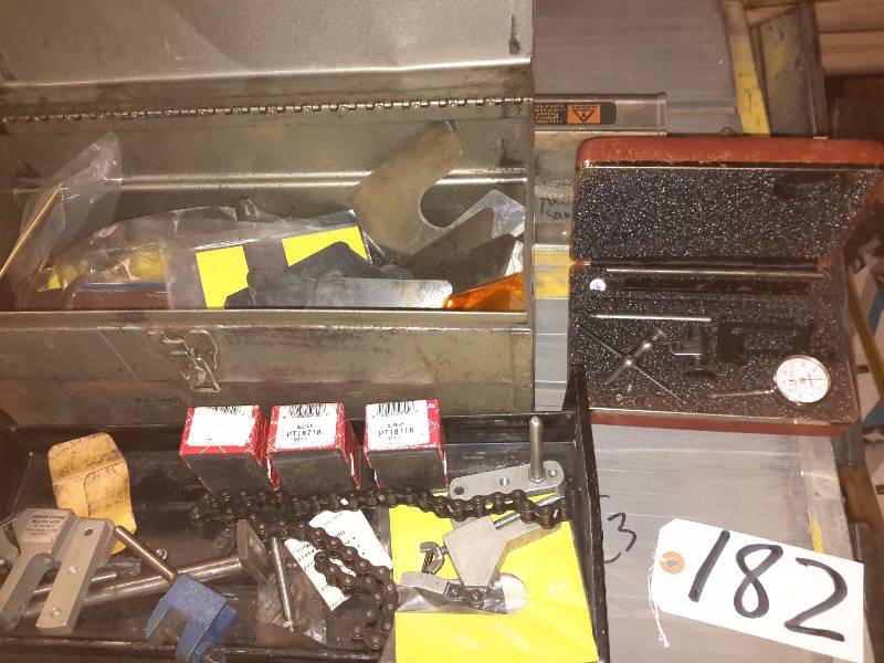 lot 182 image: Starrett, Precision gauge and Shims