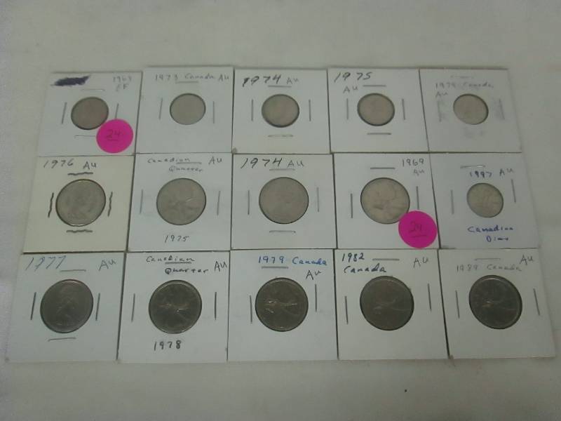 Canadian Dimes & Quarters