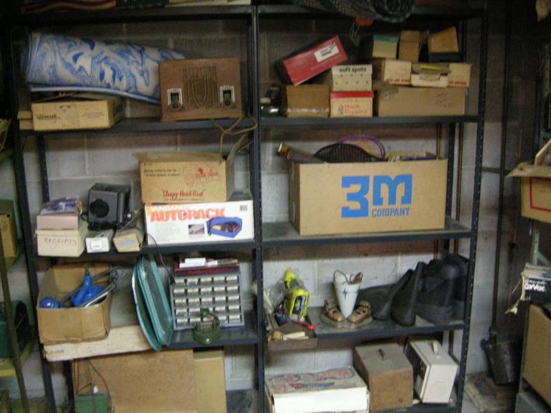 lot 140 image: Double Wide Shelf and All Items