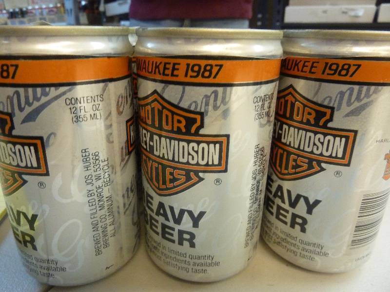 Harley Davidson Collectible Unopened Beer Cans