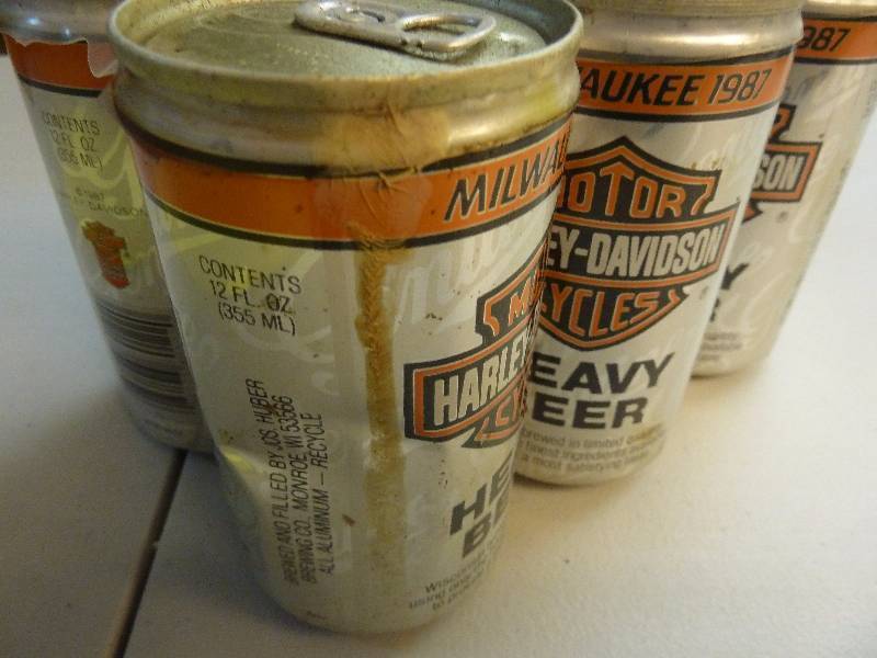 Harley Davidson Collectible Unopened Beer Cans