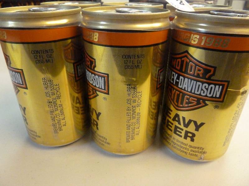 Harley Davidson Collectible Unopened Beer Cans