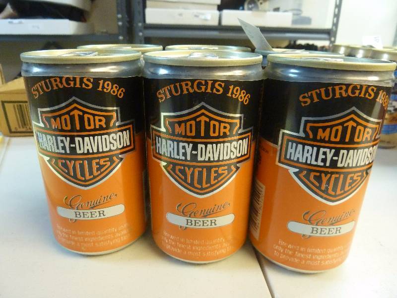 Harley Davidson Collectible Unopened Beer Cans
