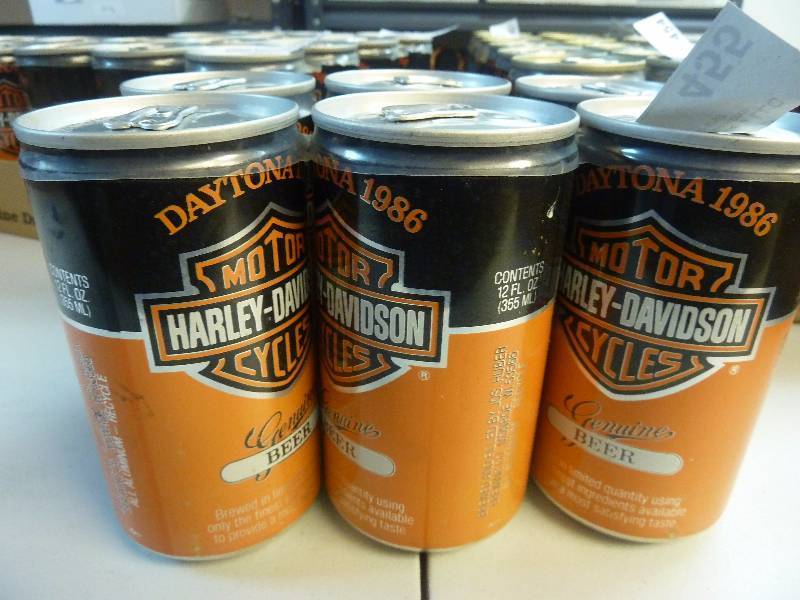 Harley Davidson Collectible Unopened Beer Cans