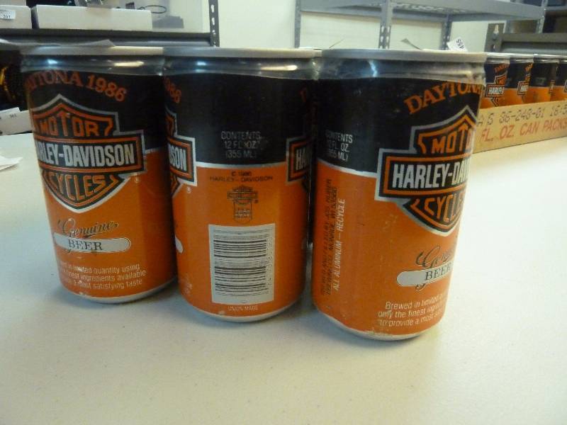 Harley Davidson Collectible Unopened Beer Cans