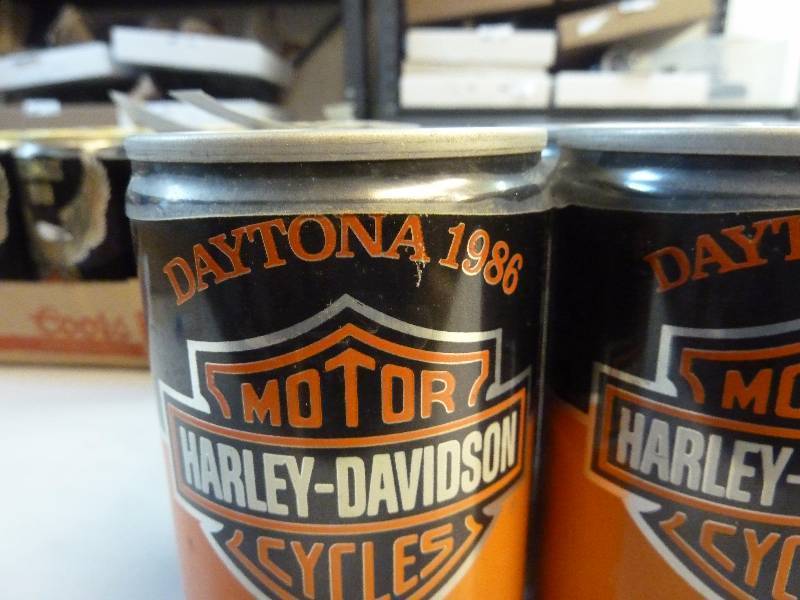 Harley Davidson Collectible Unopened Beer Cans