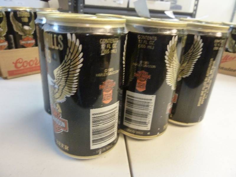 Harley Davidson Collectible Unopened Beer Cans