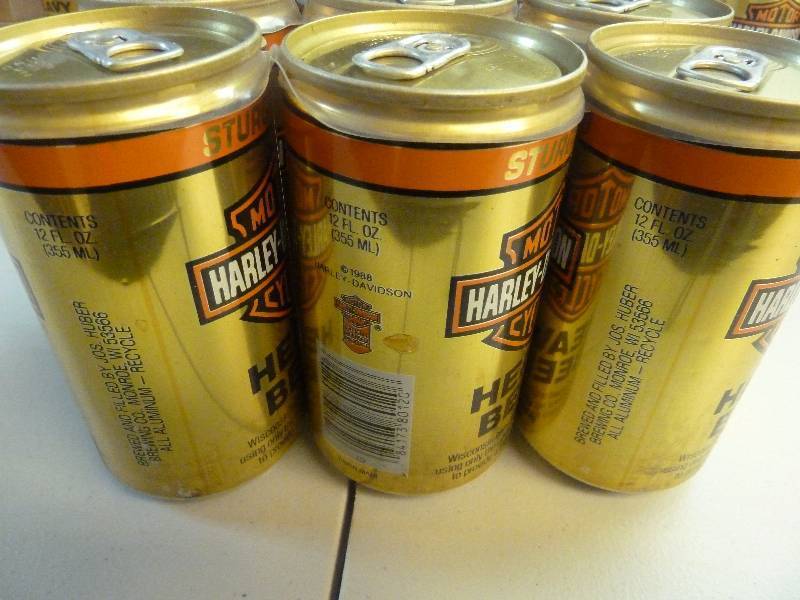 Harley Davidson Collectible Unopened Beer Cans