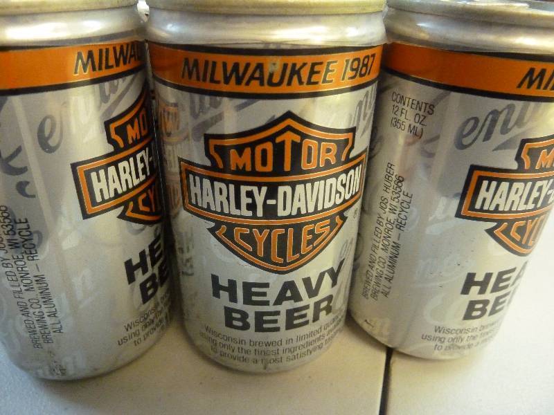 Harley Davidson Collectible Unopened Beer Cans