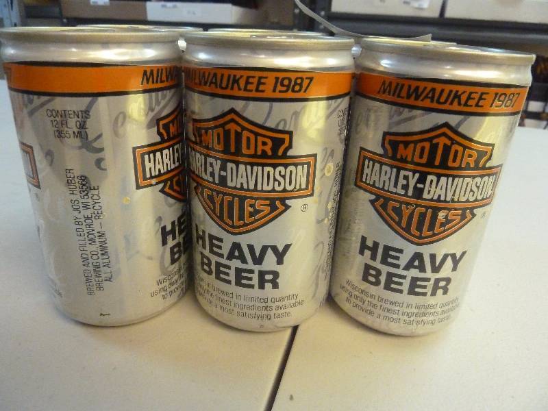Harley Davidson Collectible Unopened Beer Cans
