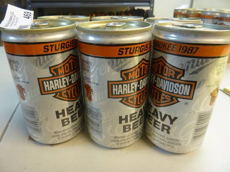 Harley Davidson Collectible Unopened Beer Cans