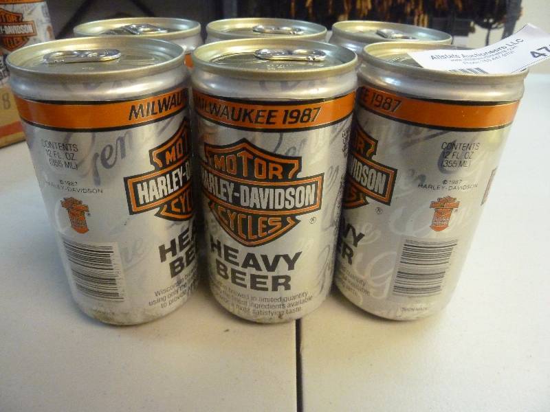 Harley Davidson Collectible Unopened Beer Cans