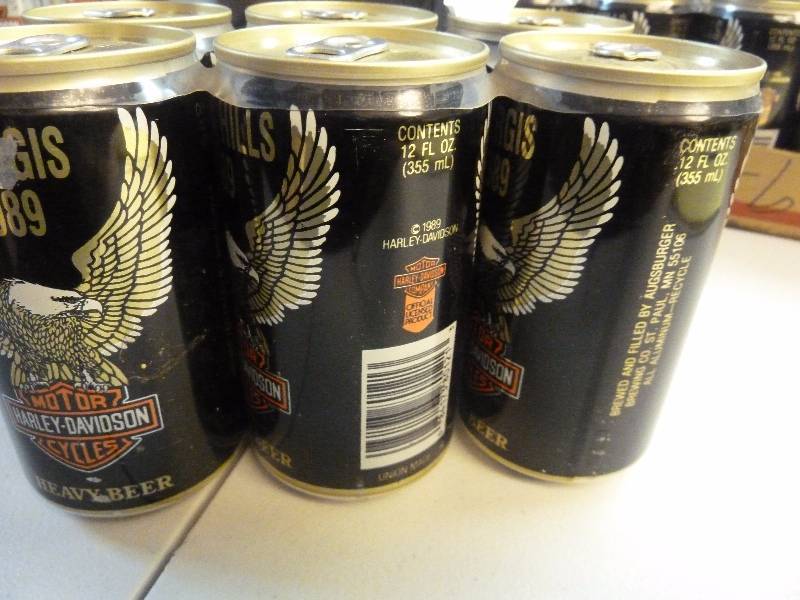 Harley Davidson Collectible Unopened Beer Cans